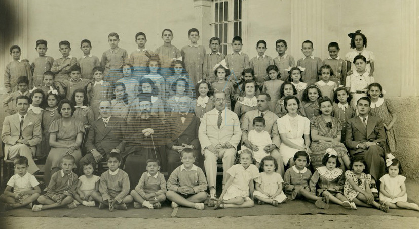 Group picture in the Greek school of Kafr El Zayat